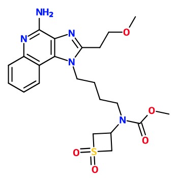 (image for) MC085368 {4-[4-Amino-2-(2-methoxy-ethyl)-imidazo[4,5-c]quinolin-1-yl]-butyl}-(1,1-dioxo-1l6-thietan-3-yl)-carbamic acid methyl ester